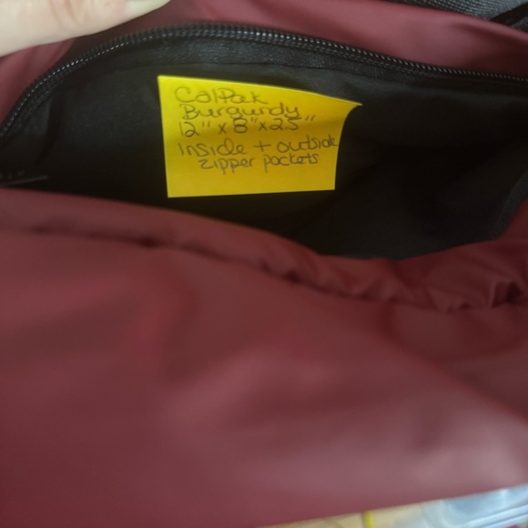 Calpak Burgundy Quilted Waist Bag - Picture 3 of 3